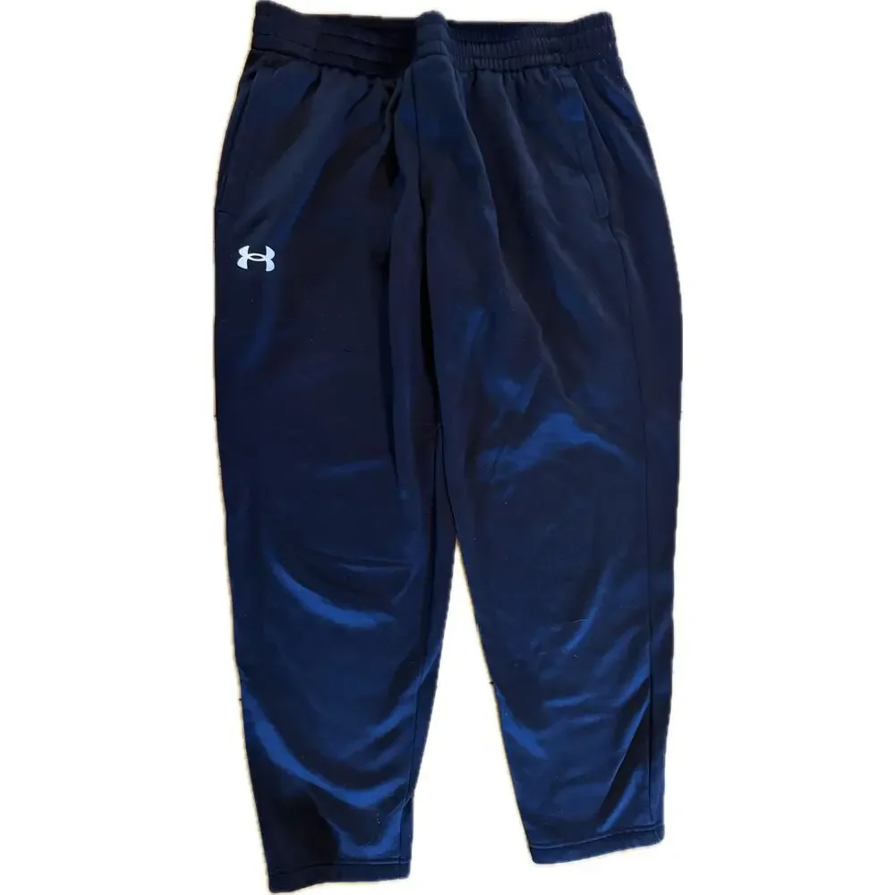 Under Armour Jogger Sweatpants Mens XL Black Fleece Drawstring Tapered‎